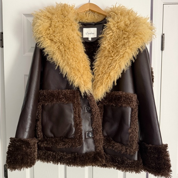 L'Academie Brown and Cream Teddy Jacket - Picture 4 of 6